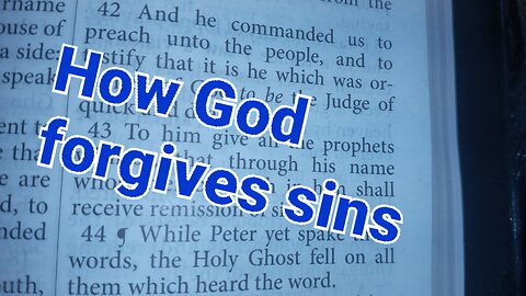 No forgiveness of sins in baptism