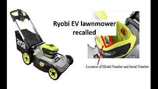 Ryobi cryobi lawn mower recall