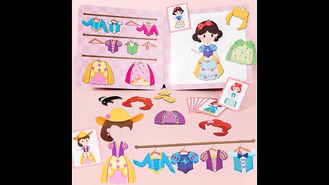 Magnetic Puzzle Books Montessori Magnetic Dress-up Playset