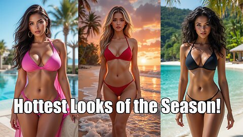 🔥 Hottest Bikini Models in Exotic Locations | Glamour, Fashion & Beauty 💃🌴