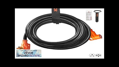 VEVOR 30ft RV Extension Cord Power Cord 50Amp NEMA 14-50R/NEMA 14-50P ETL Review