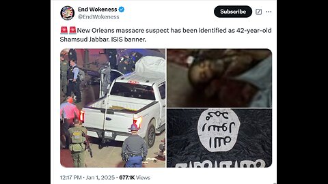 NEW FOOTAGE shows Shamsud Din Jabbar plowing his truck into a crowd on Bourbon Street.