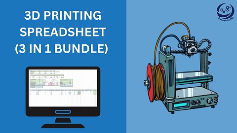 3D Printing Cost Calculator/Print Logs, Material & Client Tracker | Quick Walkthrough Guide