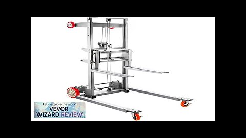 VEVOR Manual Winch Stacker 43.3" Length 27.6" Width 76.4" Height 8.7 Review