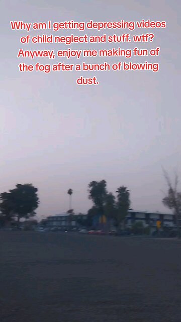 Fog strikes Phoenix finally 😅