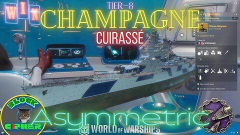 *PREMIUM SHIP* French Battleship Tier-8 CHAMPAGNE in Asymmetric mode | World of warships