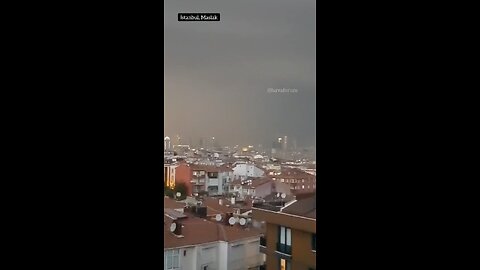 Panic in Turkey Due to the Appearance of a DEMON FACE in the Sky During a Great Storm!!