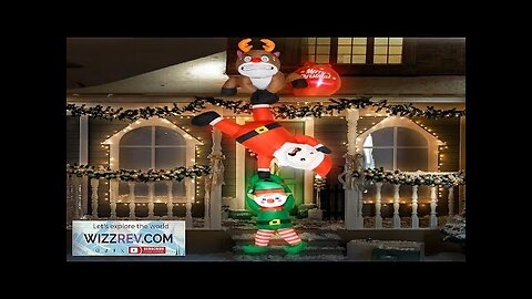 Rocinha 8FT Hanging Christmas Inflatable Outdoor Decoration Christmas Inflatables Reindeer Review