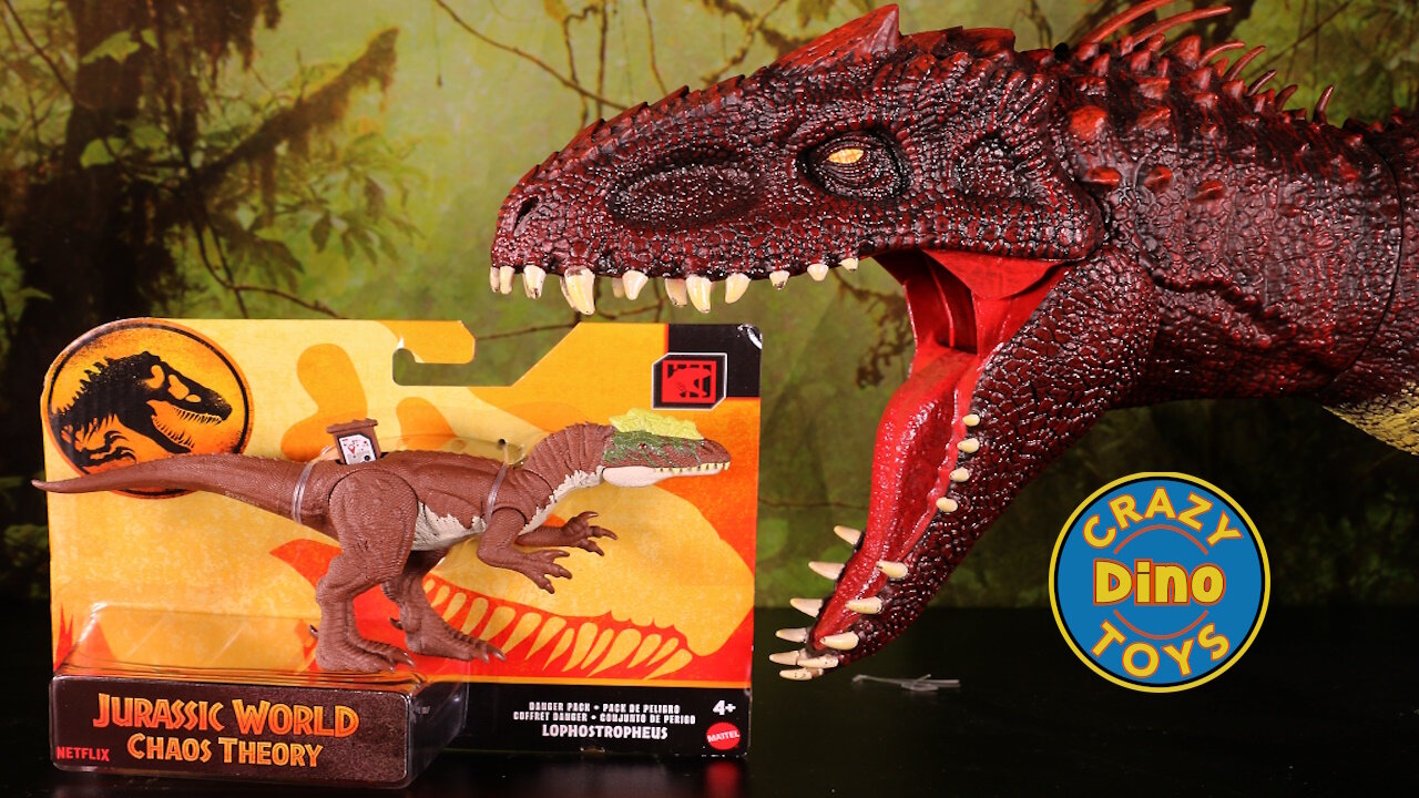 New Jurassic World Chaos Theory Dinosaur Toys 2025 Lophostropheus Danger Pack Unboxed Dino Battles