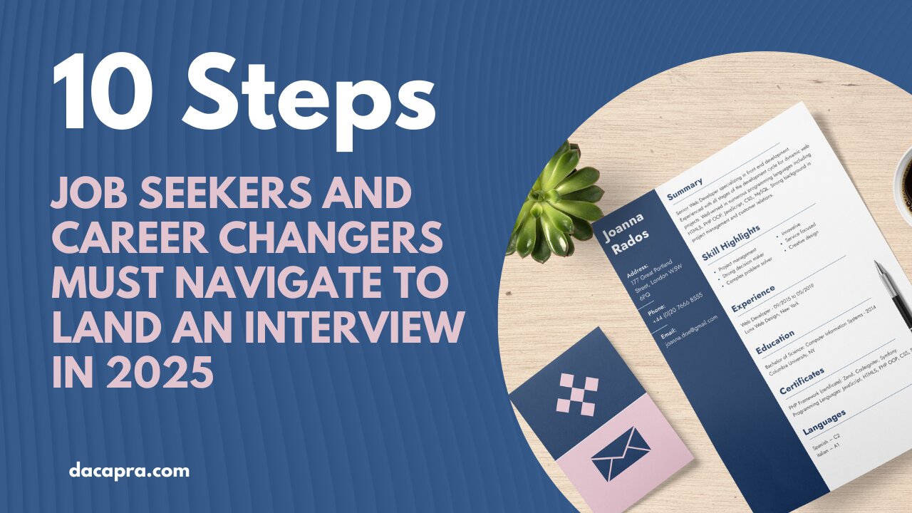 The Steps Job Seekers and Career Changers Must Navigate to Land an Interview in 2025