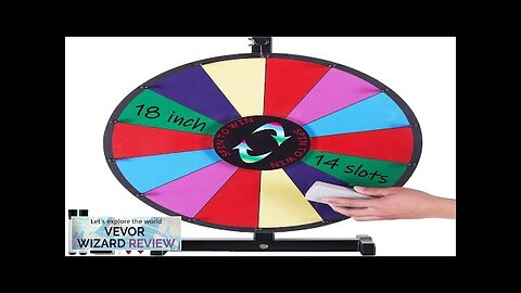 VEVOR 18 inch Spinning Prize Wheel 14 Slots Tabletop Spinner Heavy Duty Review