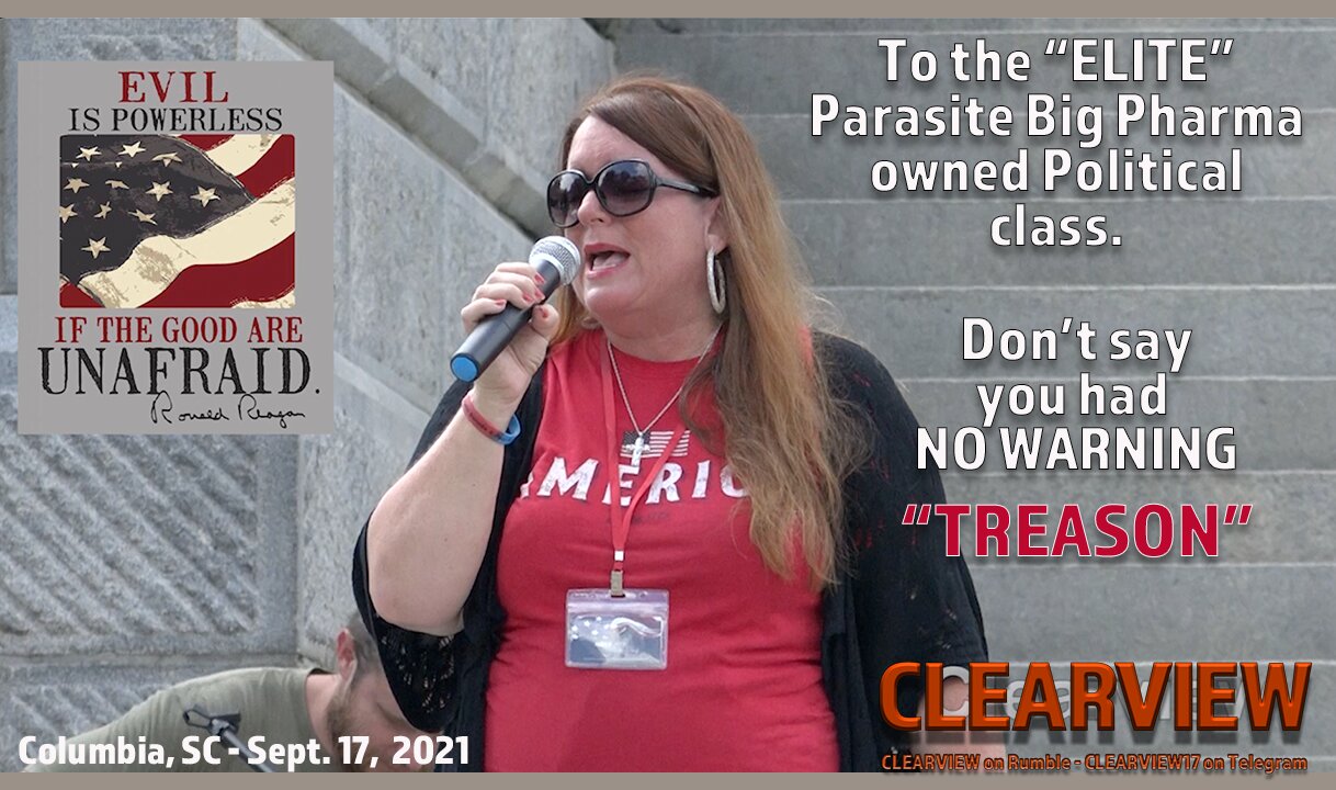 Columbia South Carolina Capital Steps - TREASON - DON'T SAY YOU HAD NO WARNING - Sept. 17, 2021