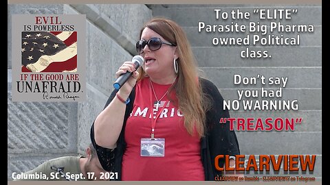 Columbia South Carolina Capital Steps - TREASON - DON'T SAY YOU HAD NO WARNING - Sept. 17, 2021