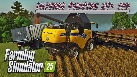 Temple Sale. Harvesting Sorghum. Rolling Canola Field. |4k| HUTAN PANTAI EP. 119 | Farming Simulator 25