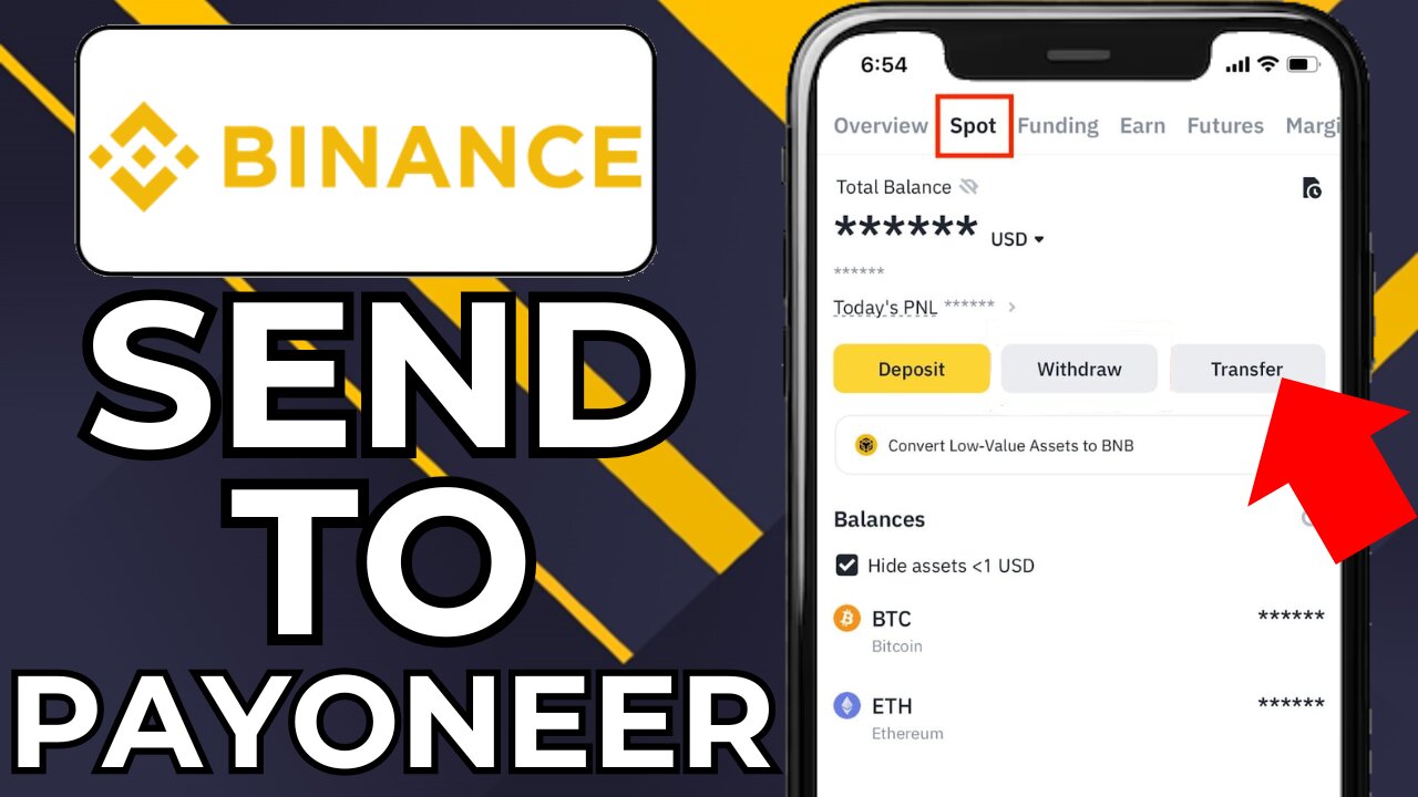 HOW TO TRANSFER MONEY FROM BINANCE TO PAYONEER