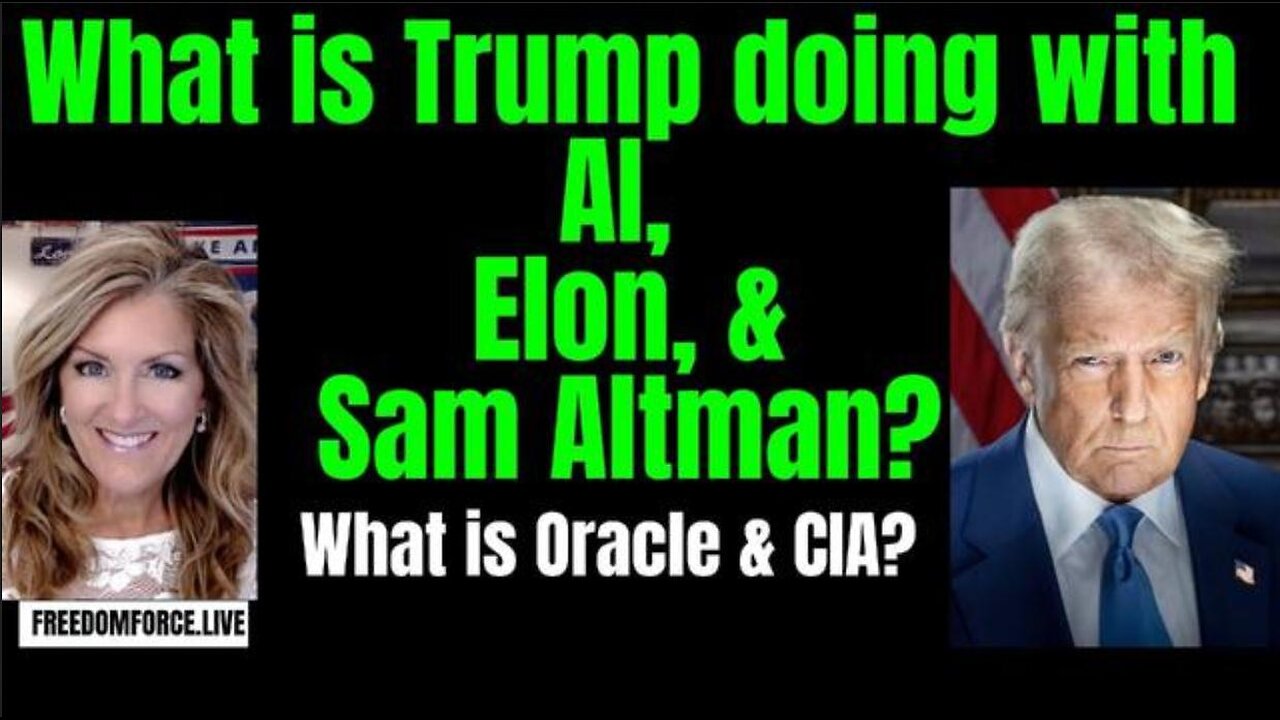 What is Trump doing with AI, Elon, & Sam Altman? Oracle? ~ Nicholas Veniamin & RedpillTheWorld (1-23-25)