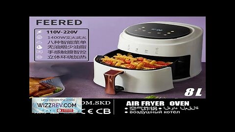 Air Fryers 8L Large Capacity 360°Baking Toaster Without Oil Electric Deep Fryer Review