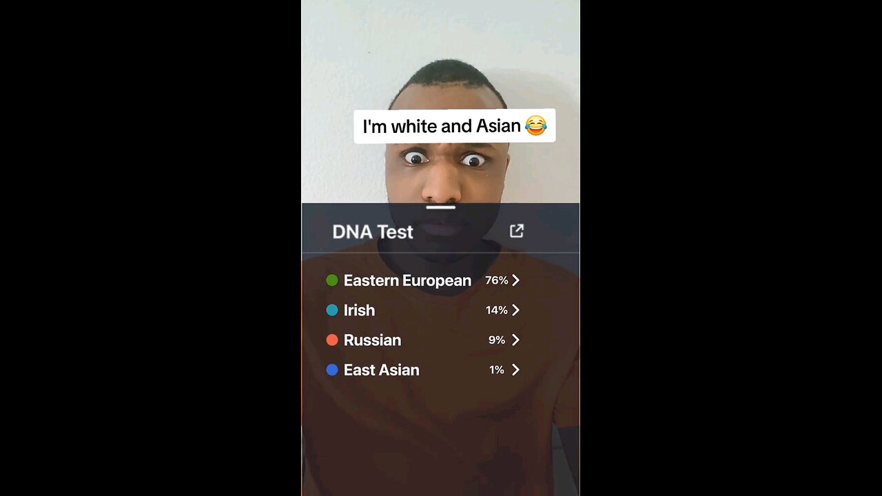 I'm white and Asian according to DNA Test 😂