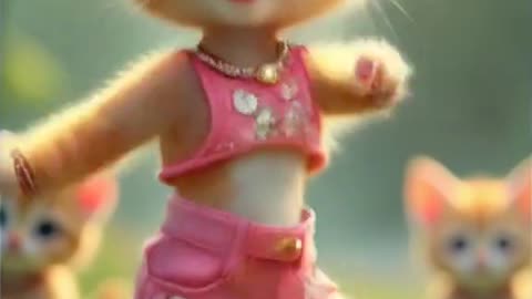 cute cute dance #cat #love #dance #cartoon #viralshorts