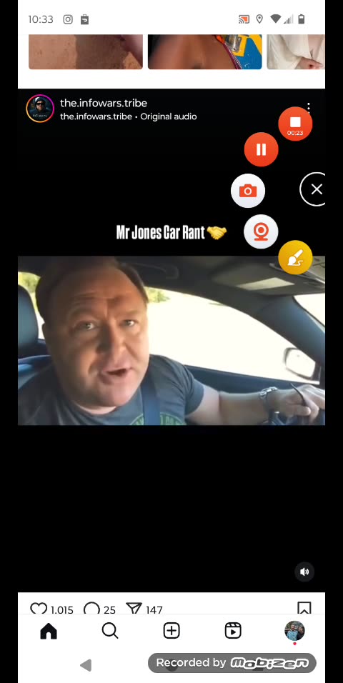 Alex Jones car rant
