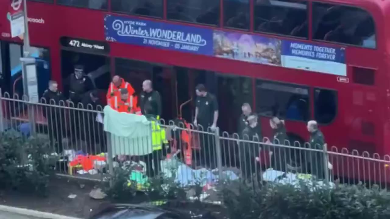 14yr old boy stabbed to death on a bus in Woolwich, London this afternoon.