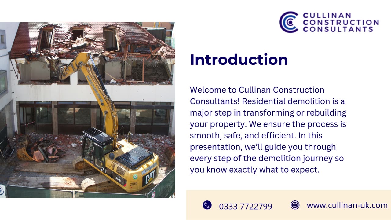 What to Expect During a Residential Demolition by Cullinan Construction Consultants