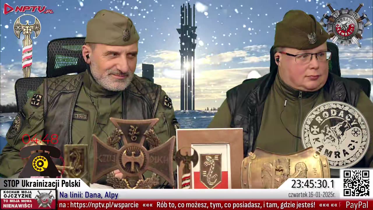 STOP Ukrainizacji Polski. Czw. 16.01.2025r. W. Olszański, M. Osadowski Rodacy Kamraci NPTV.pl