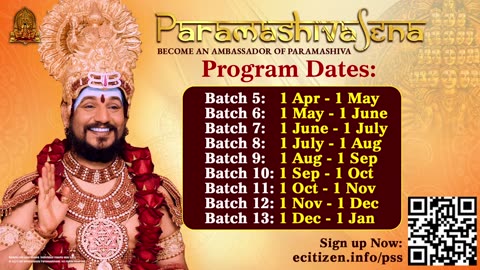 Receive blessings through LIVE Darshan of SPH Bhagavan Sri Nithyananda Paramashivam