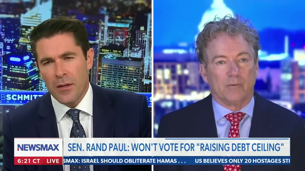 Rand Paul: 'I will vote against raising the debt ceiling'