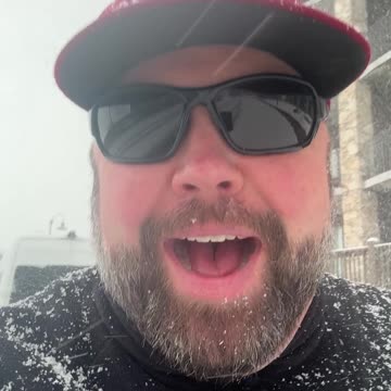 Snowy WHITE OUT quit in Seven Springs!