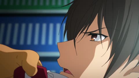 Amagi Brilliant Park - Moffle grabs Seiya by the neck