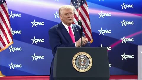 President Donald Trump CPAC DC 2025 Feb 22nd 2025