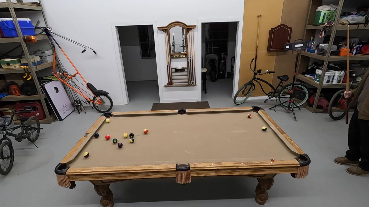 6 Games of pool - Dad vs Son