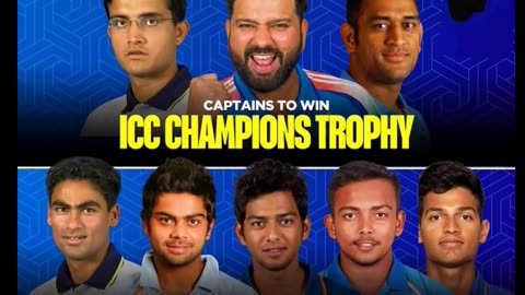 Captains winning ICC Trophies for India.