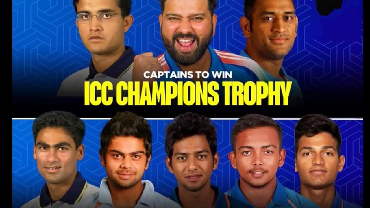 Captains winning ICC Trophies for India.
