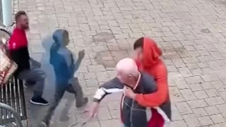 Illegal immigrants attack and rob an elderly disabled man.