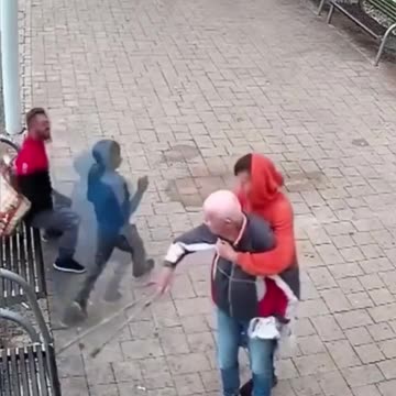 Illegal immigrants attack and rob an elderly disabled man.