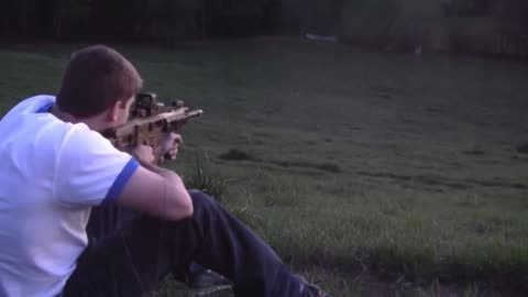 ACR Rifle tracer rounds at night