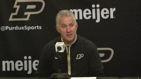 #13 Purdue's Matt Painter Post-Game Press Conference After 92-84 Win Over Yale