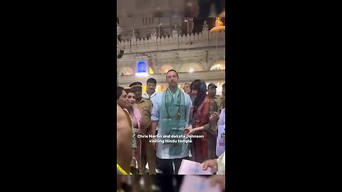 Chris Martin And Dakota Johnson Visiting temple in India 🕉🙏