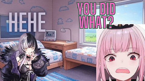 Shiori did what in Mori's bed. Vtuber