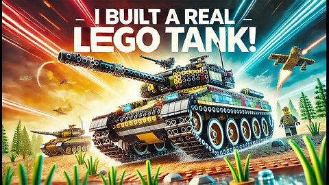 I Built A Real Lego Tank!