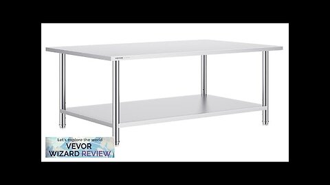 VEVOR Stainless Steel Prep Table 30 x 48 x 34 Inch Heavy Review