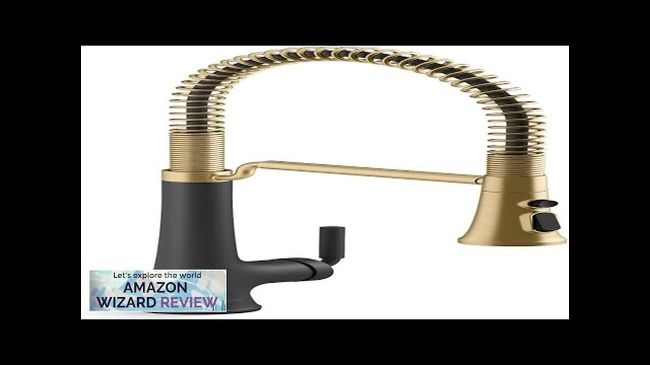 KOHLER 23765-BMB Tone Semi Professional Kitchen Faucet Matte Black Moderne Brass Review