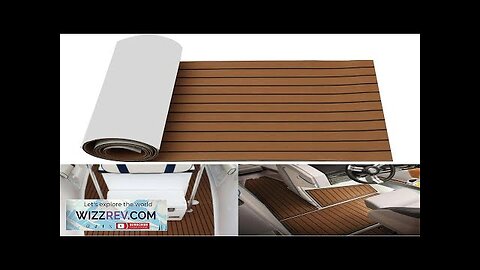 2400x600x6mm EVA Foam Brown With Black Line Boat Flooring Faux Teak Sheet Review