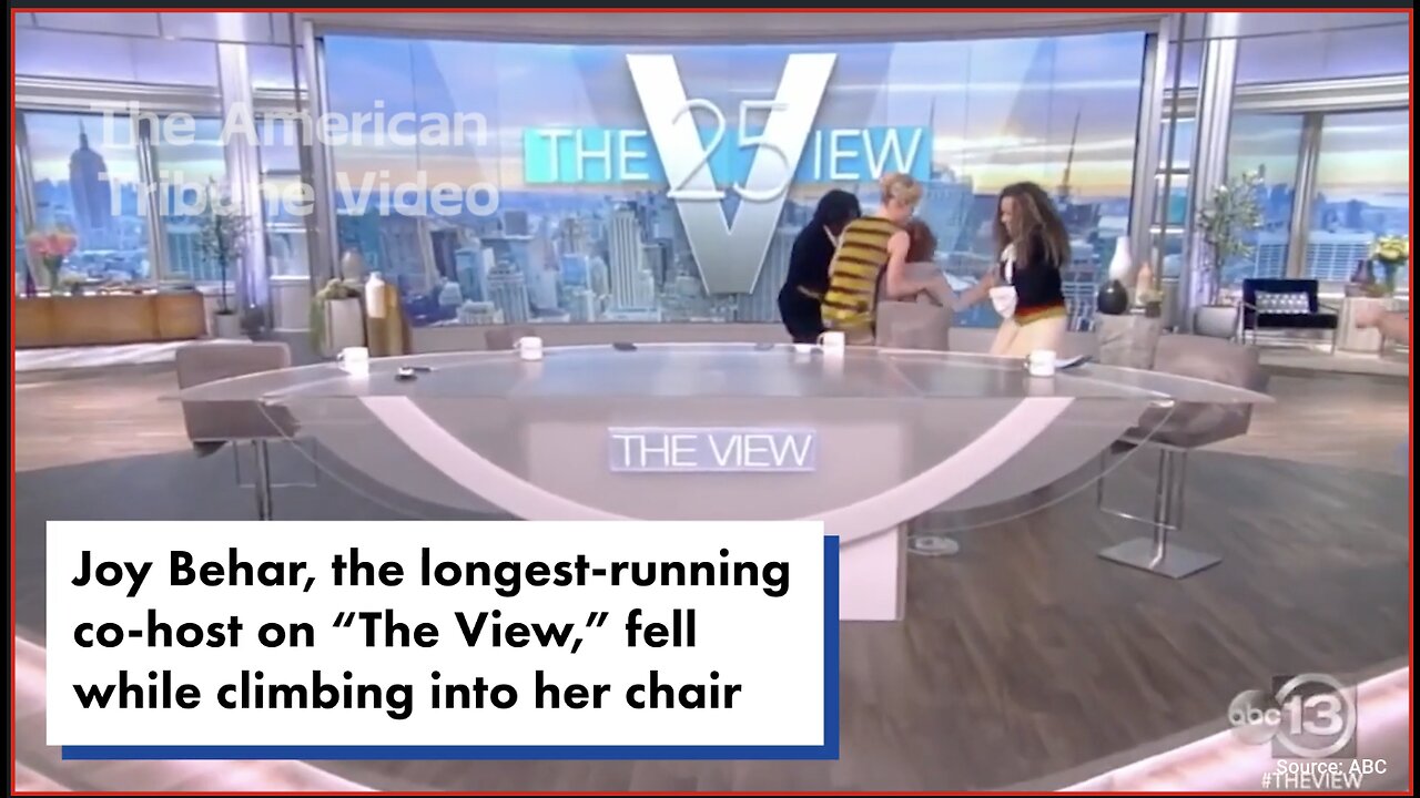 WATCH: Behar Has Brutal Moment On "The View," Faceplants After Missing Her Chair