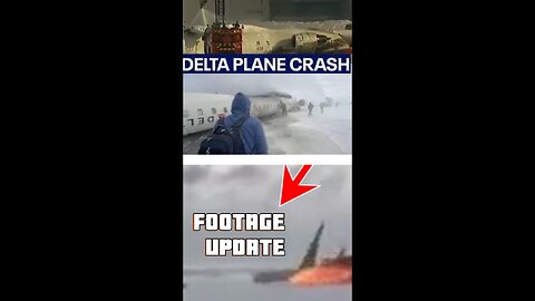 Delta PLANE CRASHES at Toronto Pearson Airport! UPDATED FOOTAGE.