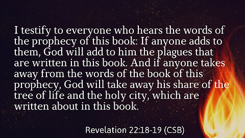 Revelation Ends with a Warning