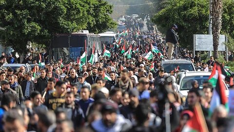 Thousands of people took to streets in Amman to protest Trump’s proposal for Gaza