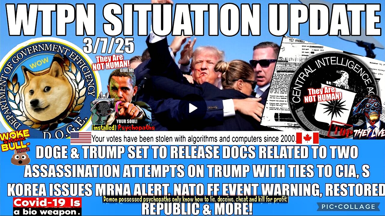 TRUMP ASSASSINATION ATTEMPT DOCS, S KOREA MRNA ALERT, NATO FF & MORE.